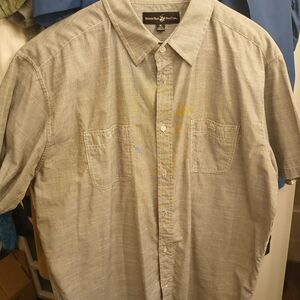 Men's Gray Short Sleeve Shirt by Beverly Hills Polo Club